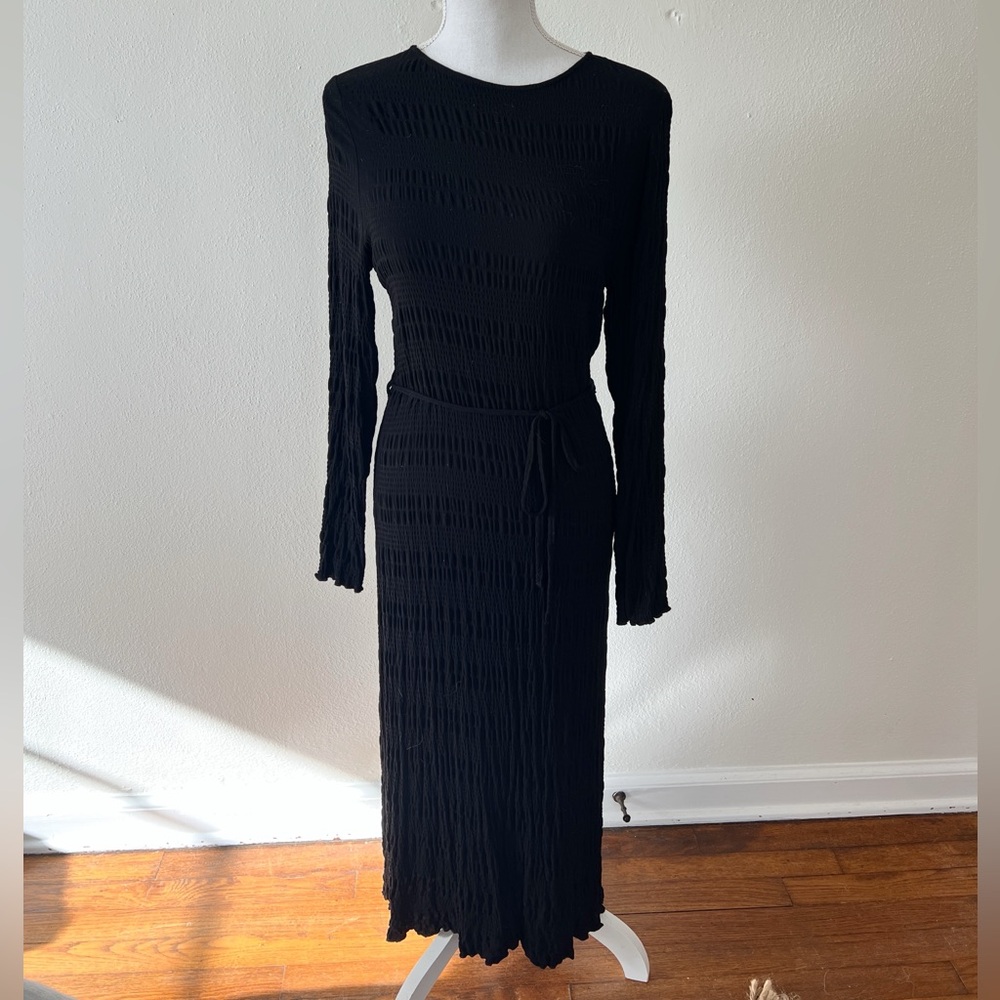 Oliver Bonas Black Long Sleeve Dress